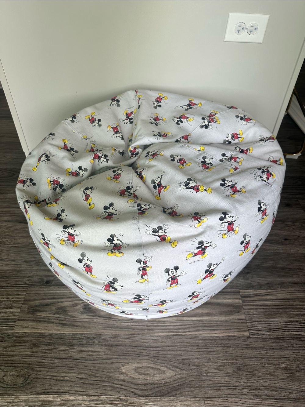 Pottery Barn Kids Mickey Mouse Print Bean Bag Chair